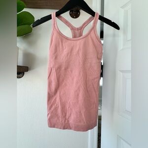 Lululemon baby pink Ribbed Tank Top